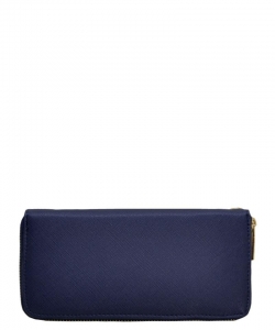 Fashion Textured Wallet W1168 NAVY